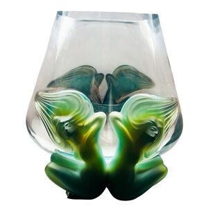 Vintage Lalique Antinea Crystal Vase